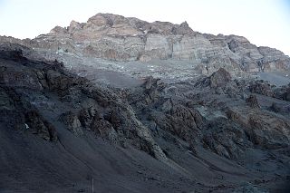 14 Aconcagua West Face Early Morning From Plaza de Mulas Base Camp.jpg